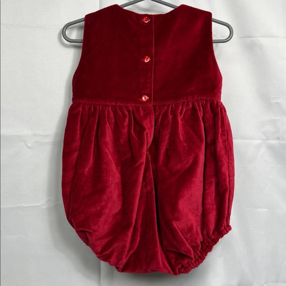 Sal & Pimenta Red Velvet bubble Romper size 18 months - Picture 6 of 10